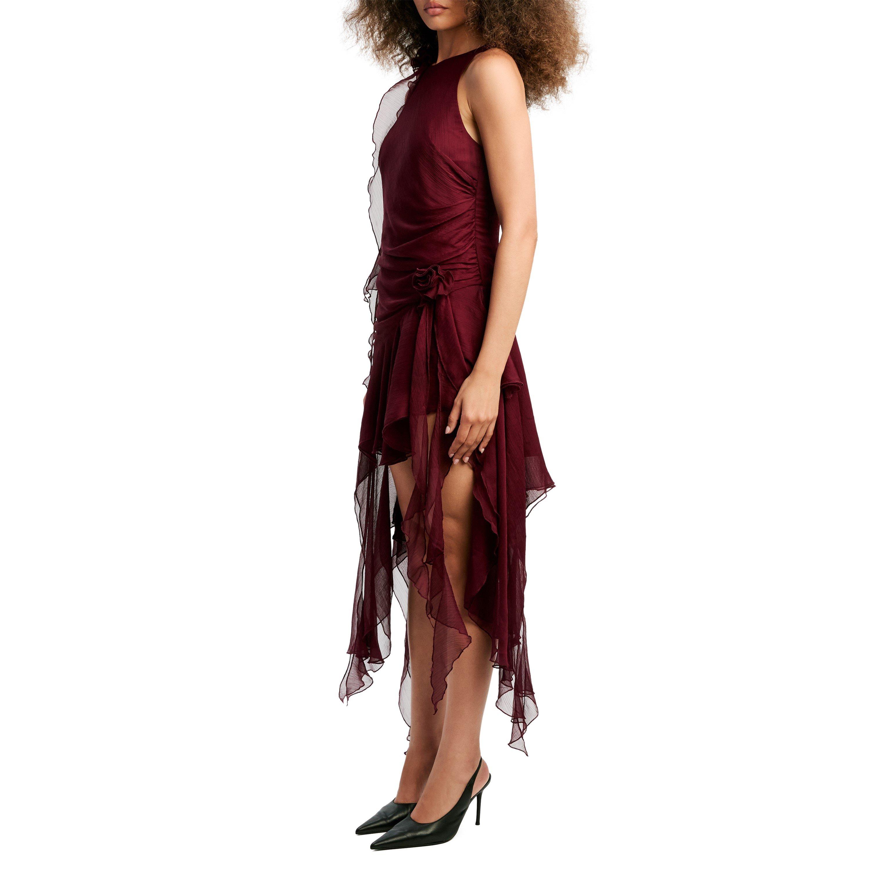 Bardot Womens Ivana High Low Midi Bodycon Dress