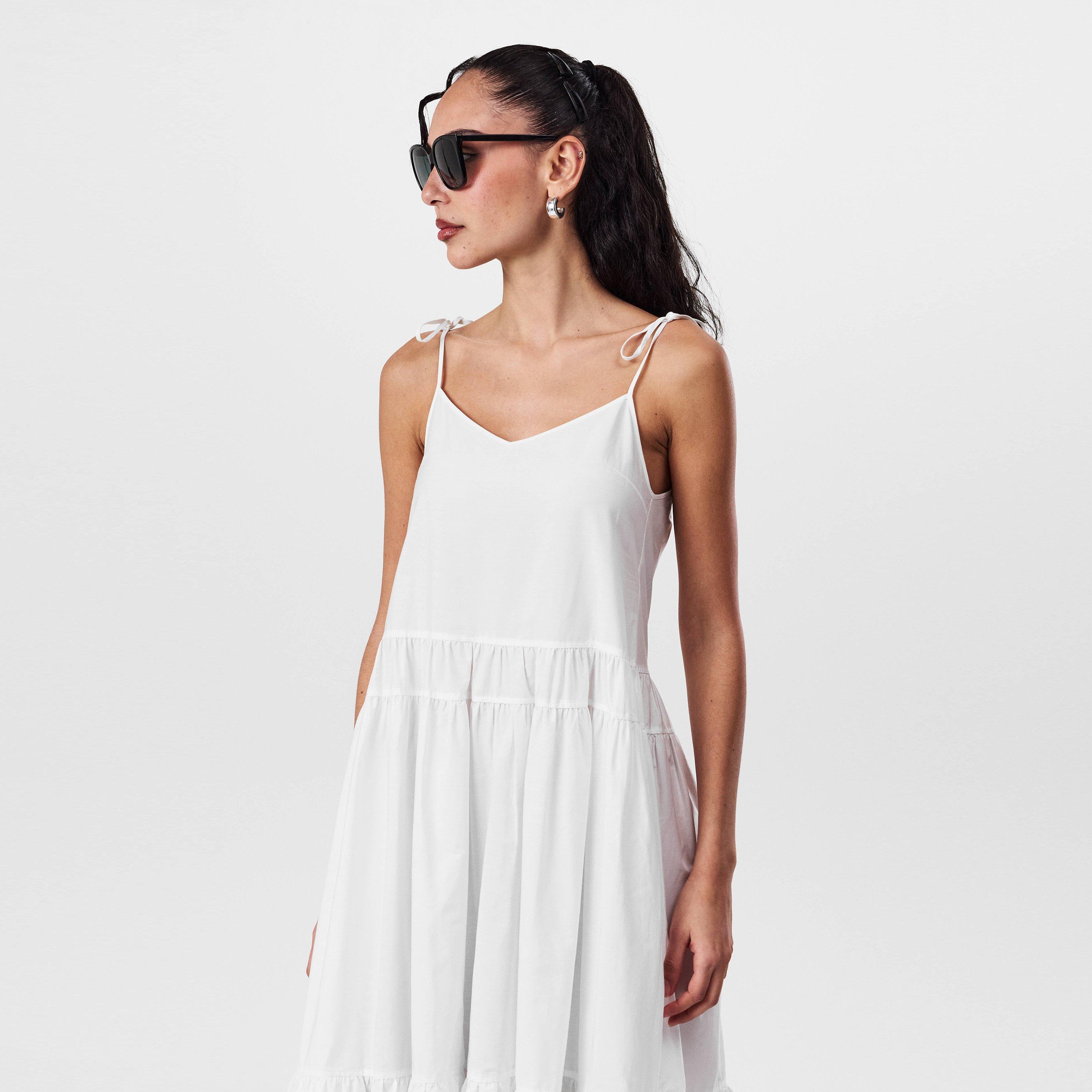 Boss Women's Dembaya Dress, Flattering Tiered Skirt