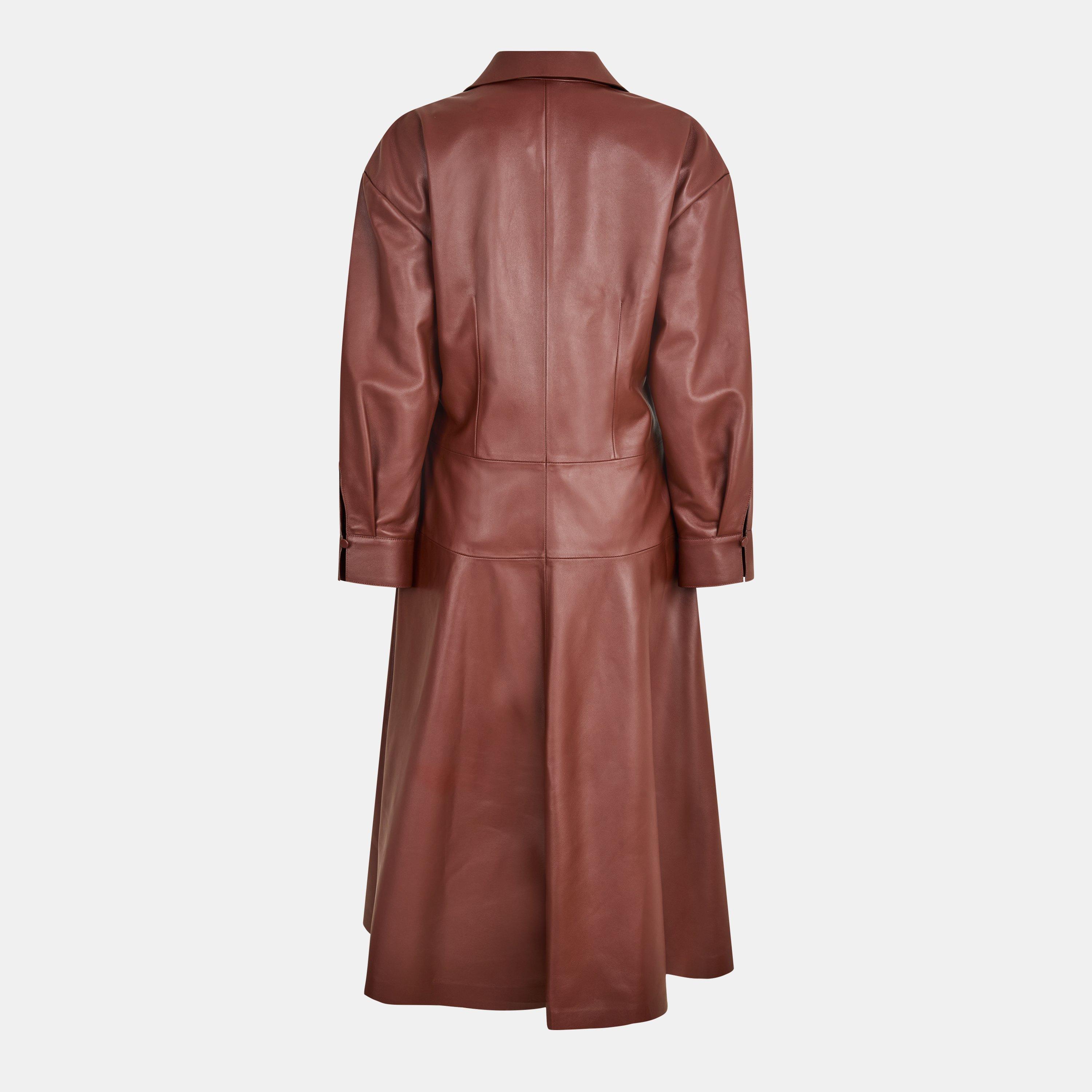 Fendi Women's Leather A Line Dress