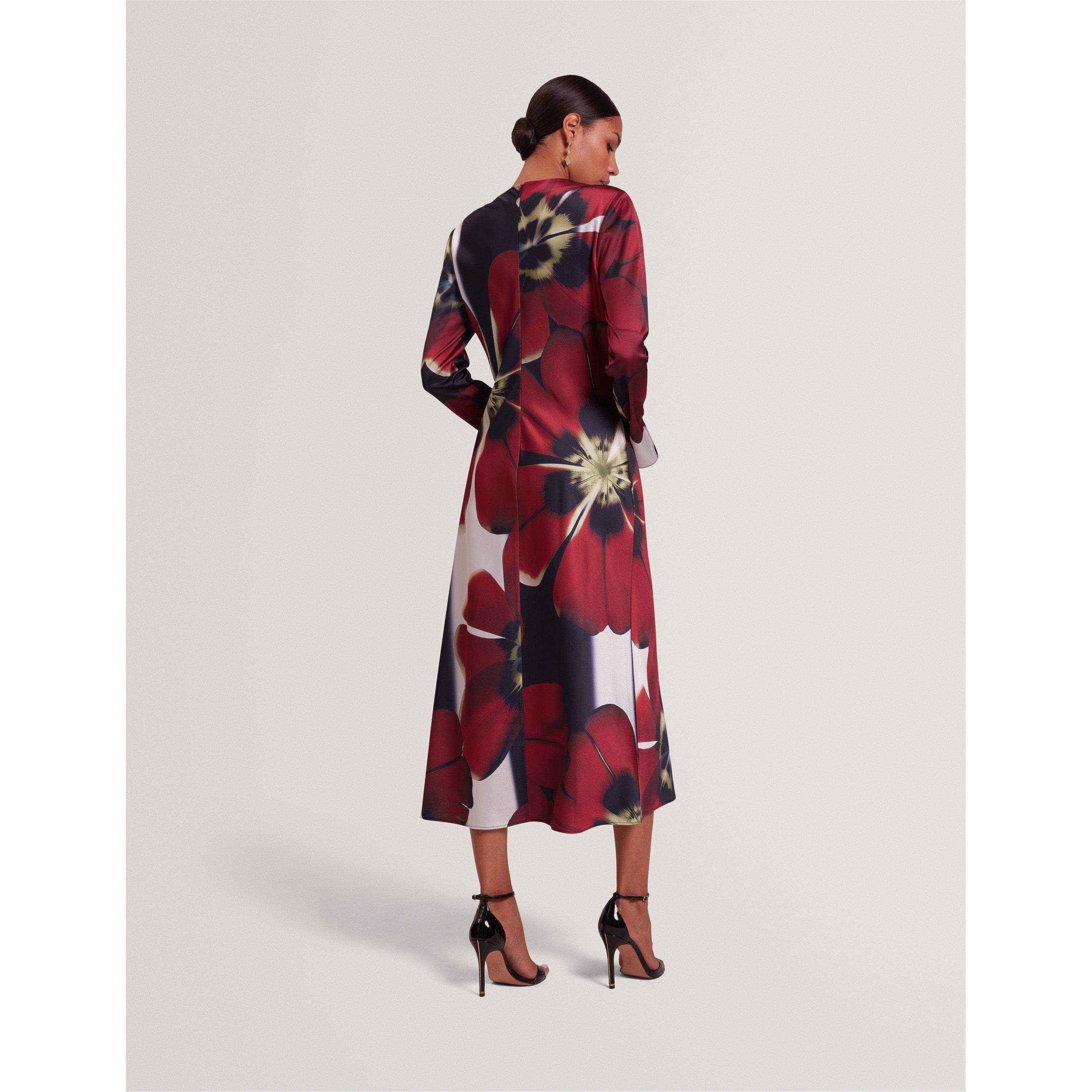 Ted Baker Women's Long Sleeve Print Tea Dress