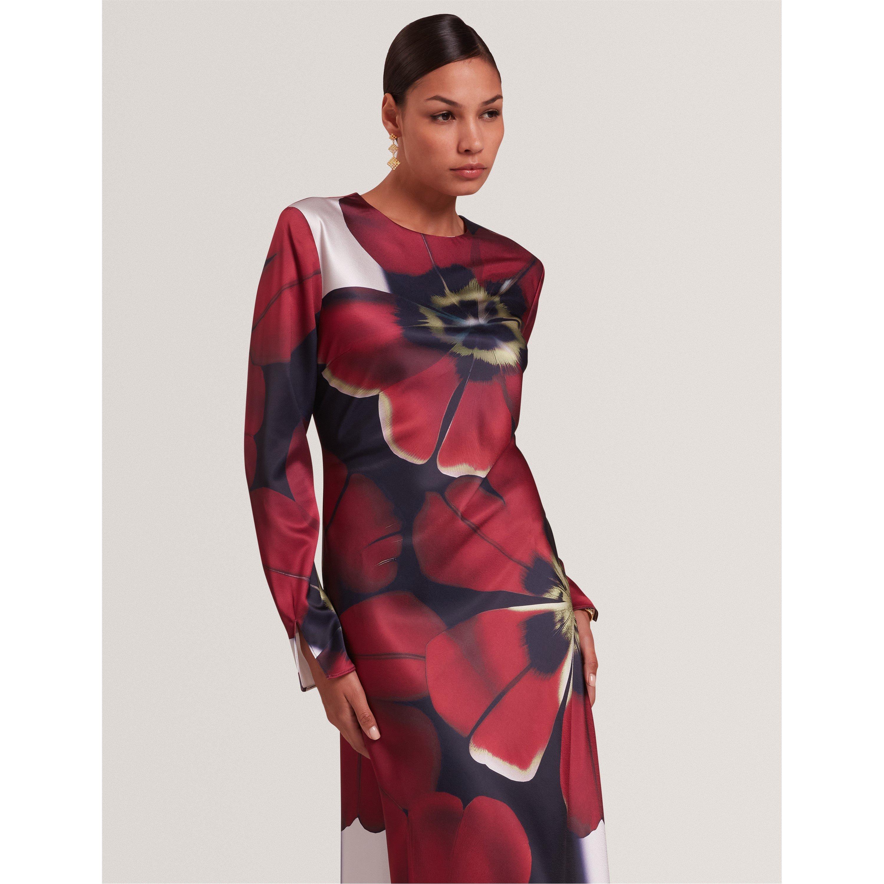 Ted Baker Women's Long Sleeve Print Tea Dress