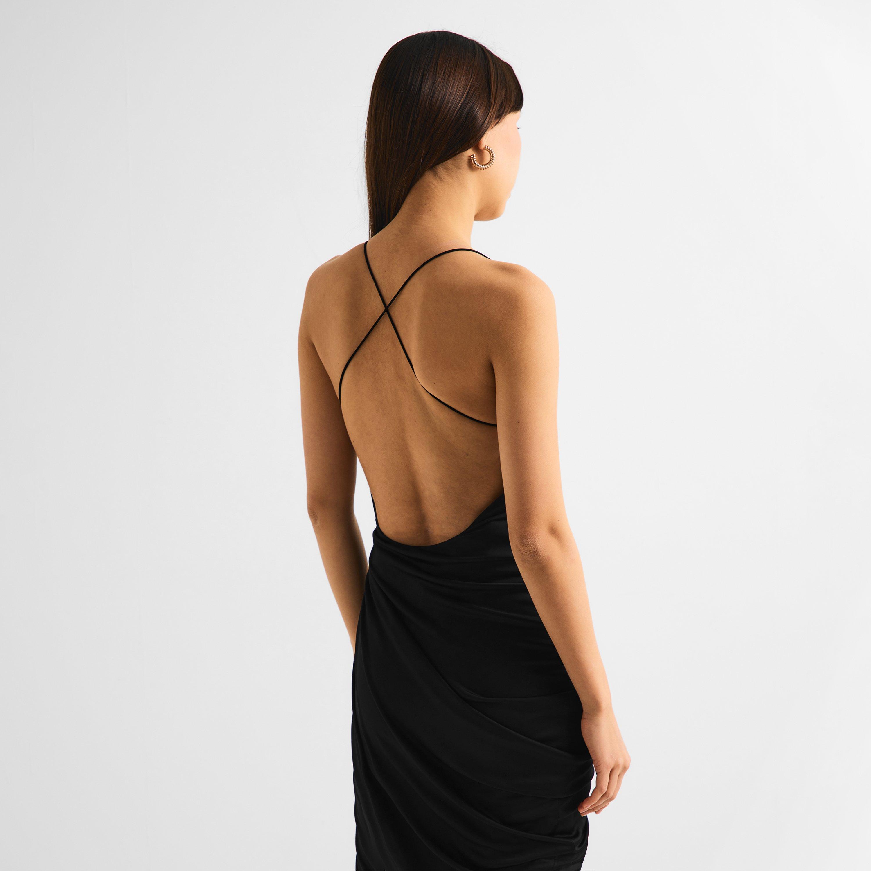 Versace Women's Liquid Jersey Gown Maxi Dress