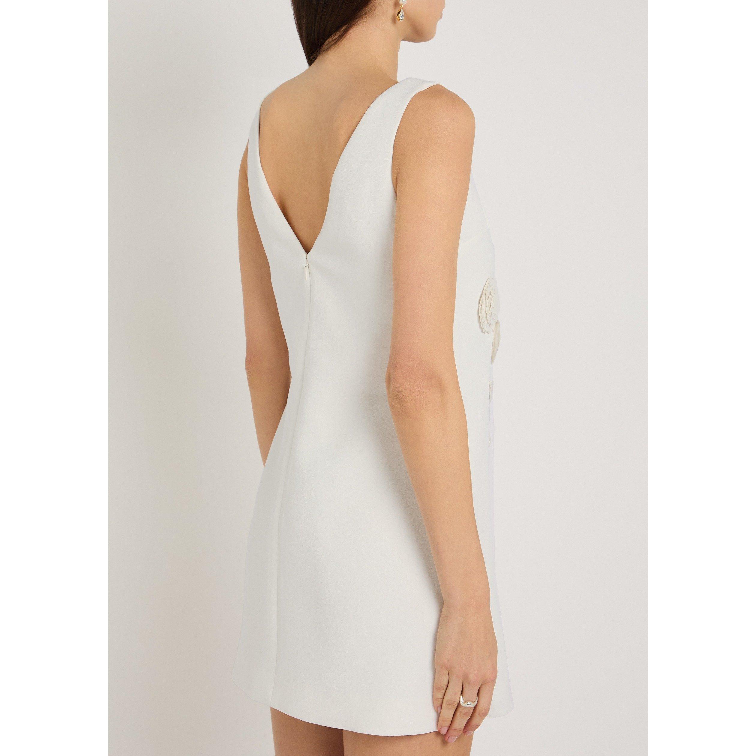 Self Portrait SD WHITE FLOWER MINI DRESS