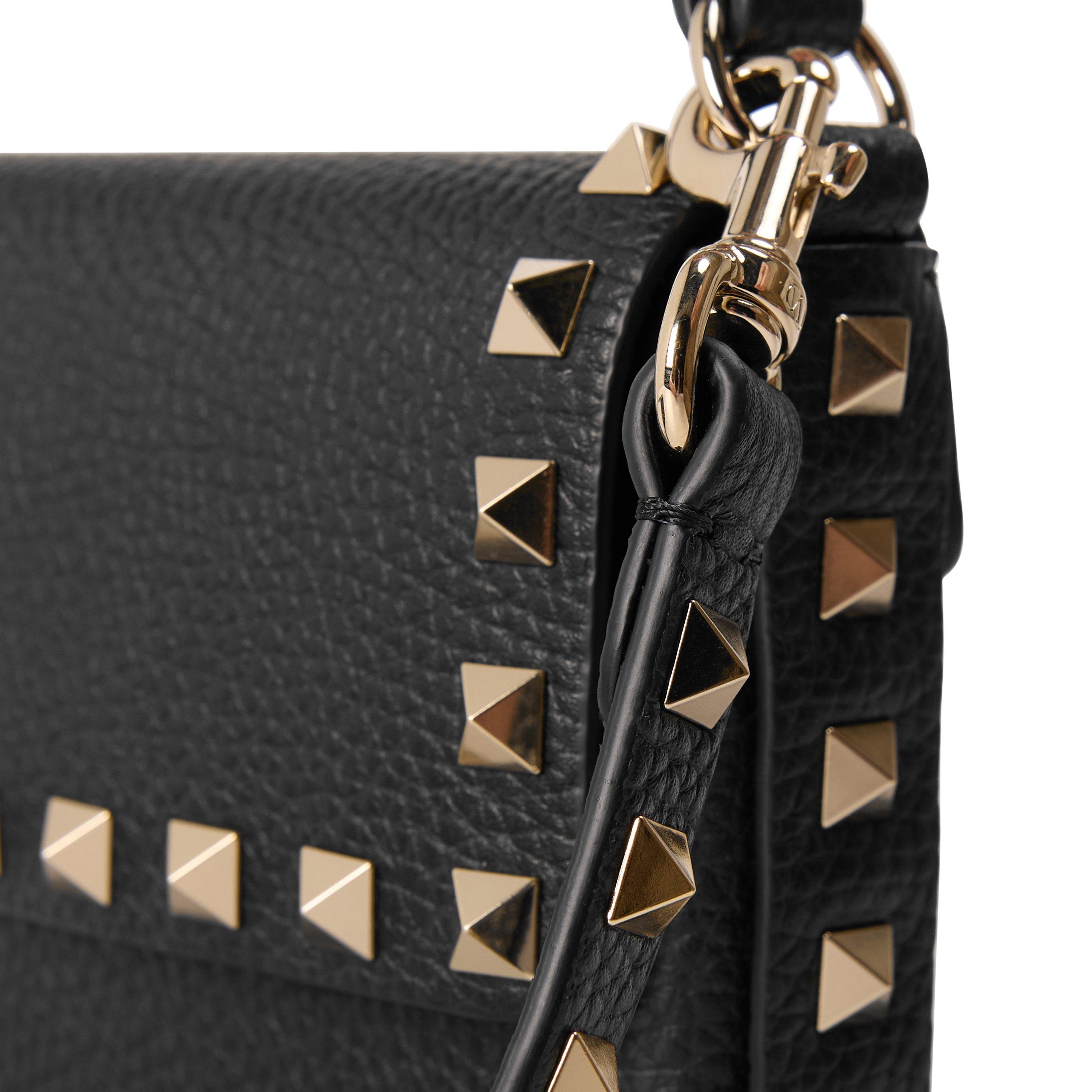 Valentino Garavani Women's Rockstud Mini Leather Crossbody Bag