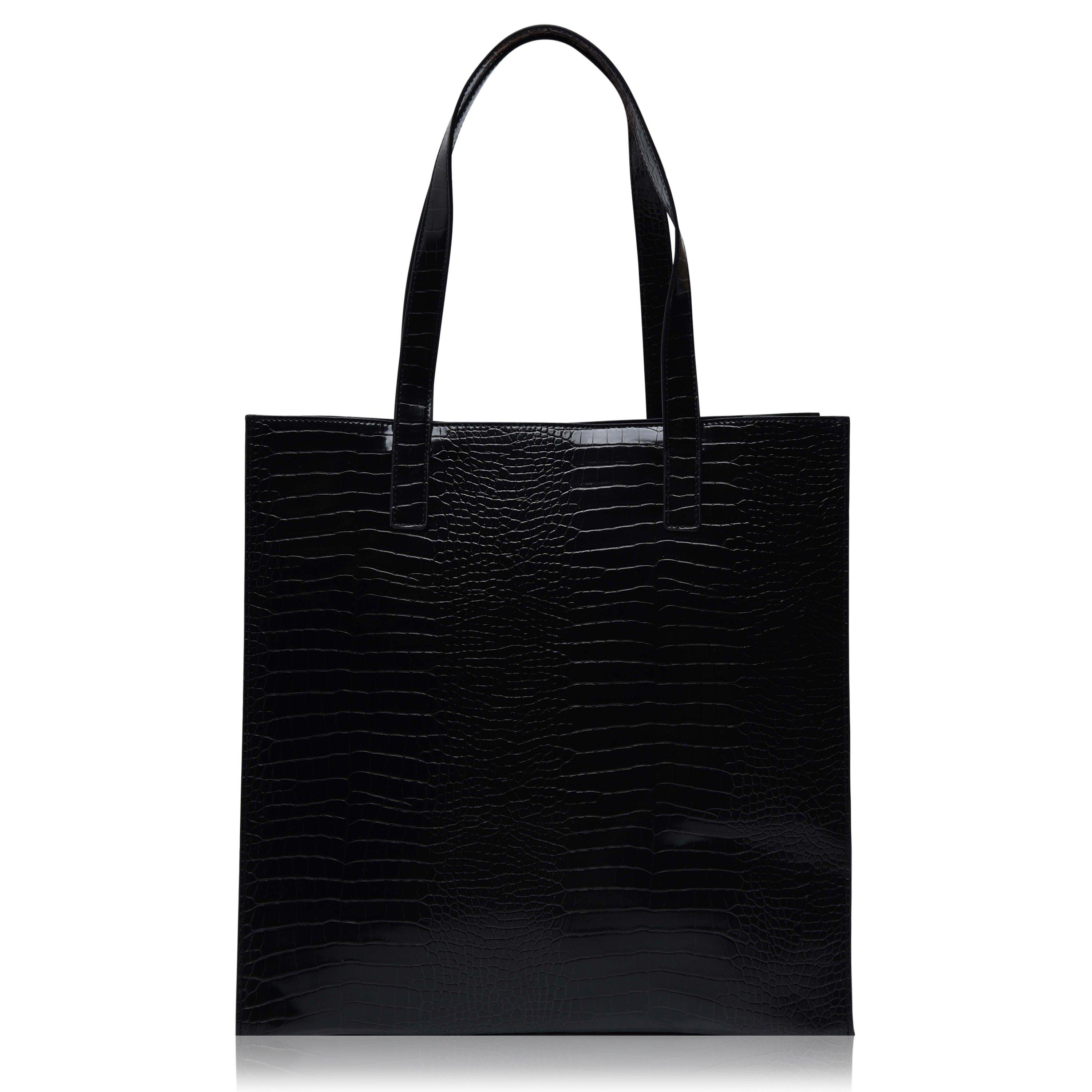 Ted Baker Ted Baker Croc Textured Icon Tote Bag