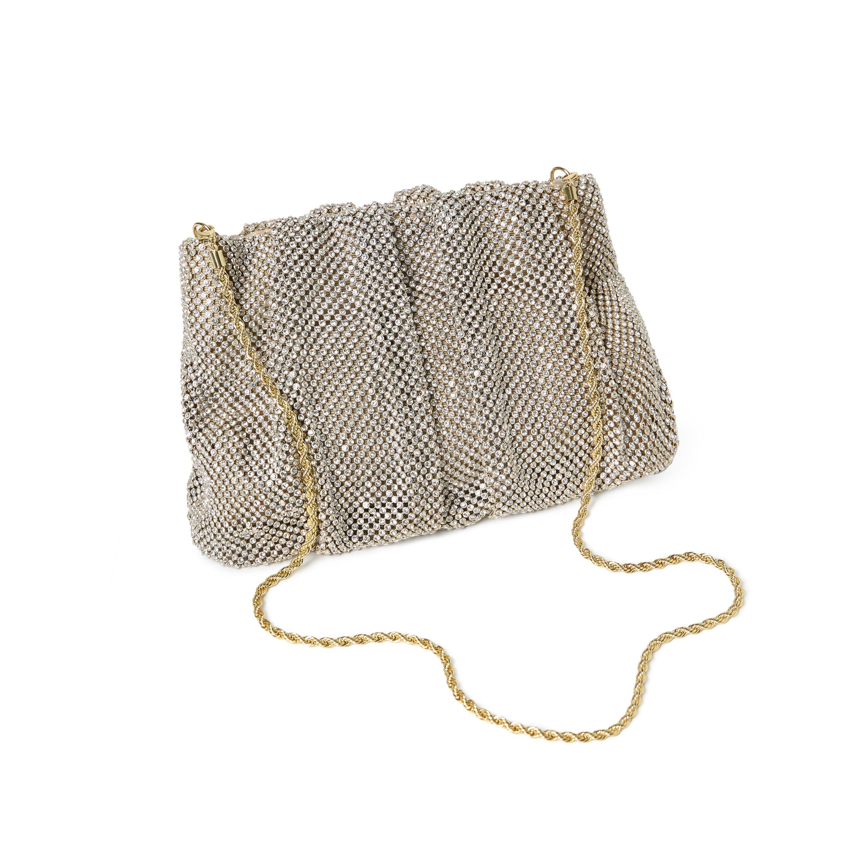 Loeffler Randall Women's Ember Diamanté Gathered Clutch Bag