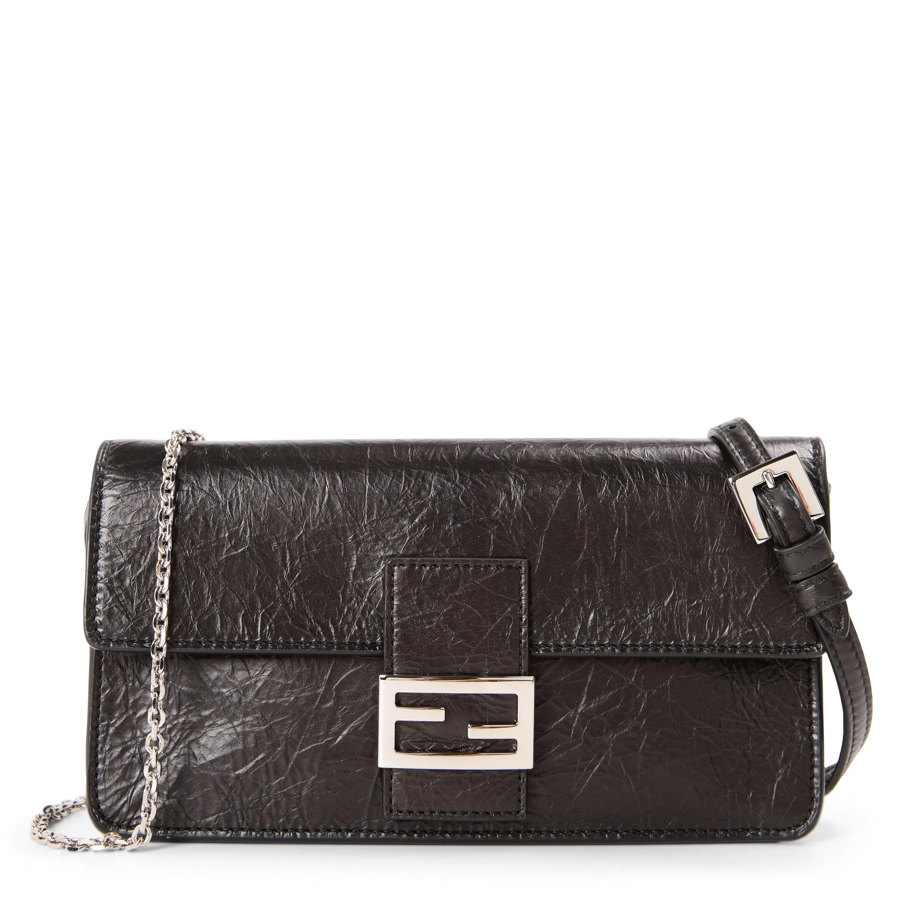 Fendi Women's Baguette Leather Wallet on Chain