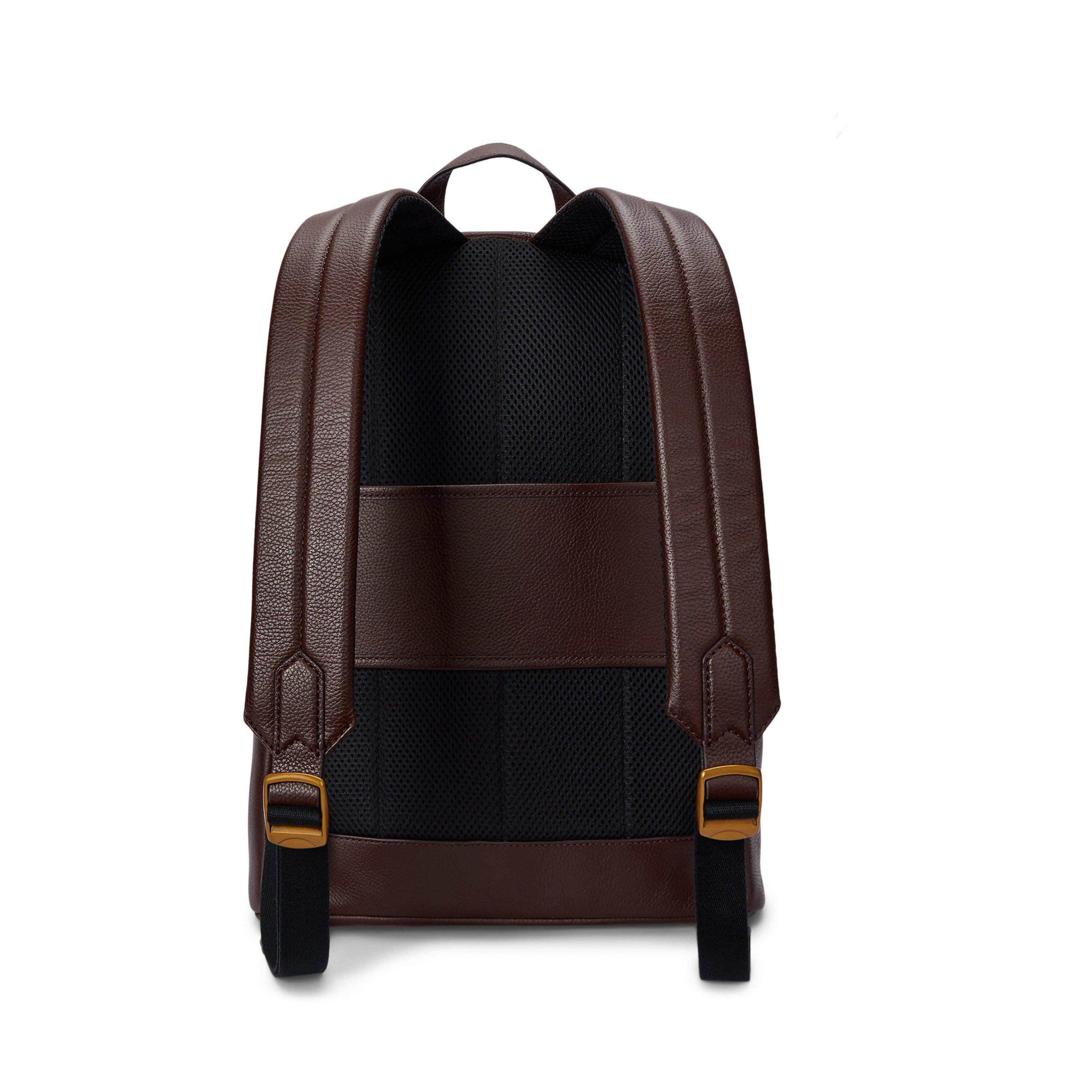 Polo Ralph Lauren Pebbled Leather Dome Backpack