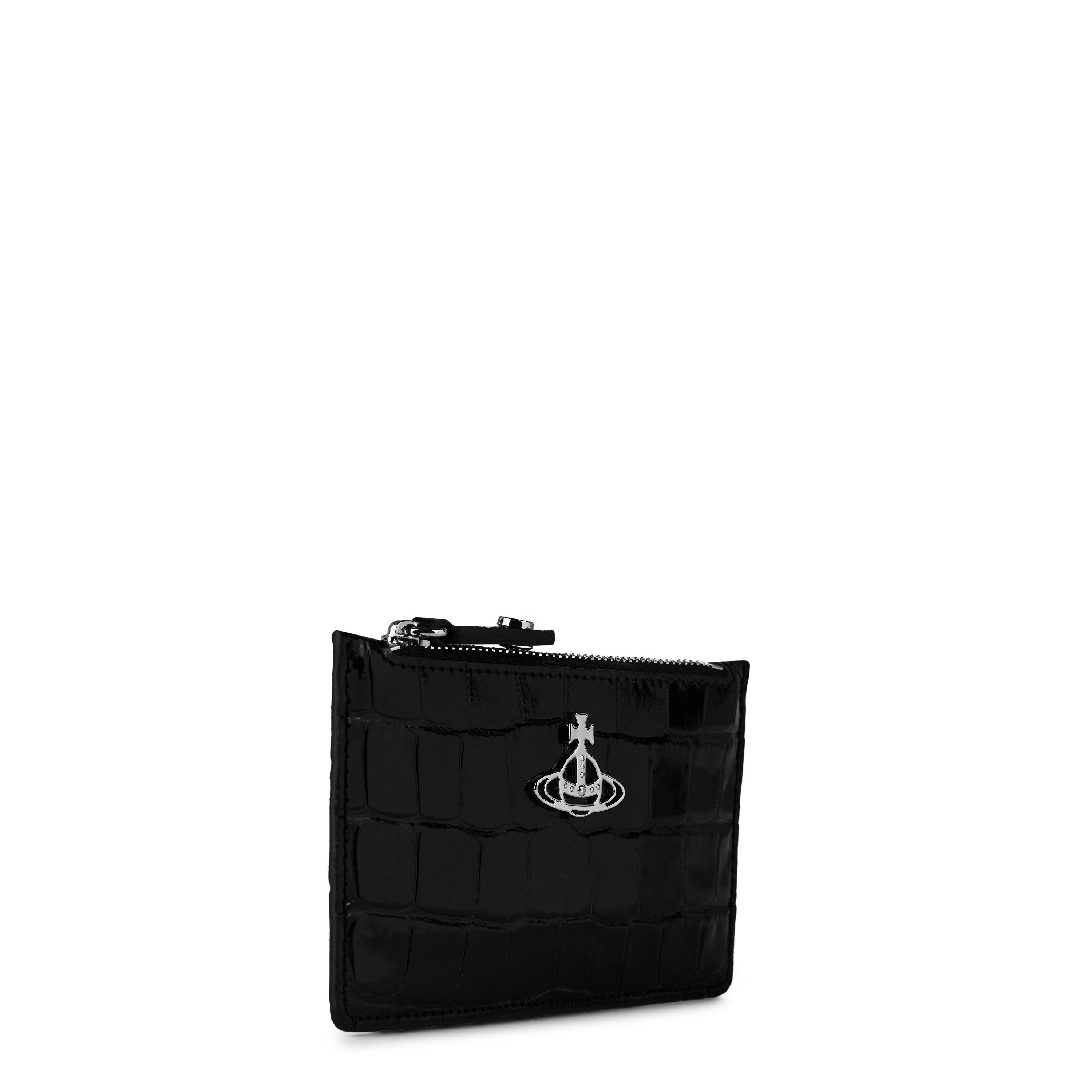 Vivienne Westwood Women's Crocodile Leather Slim Long Card Holder