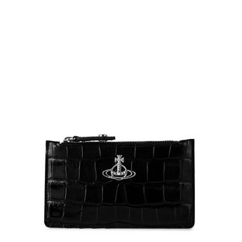 Women's Crocodile Leather Slim Long Card Holder