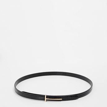 Women's TF Stamped Leather Belt