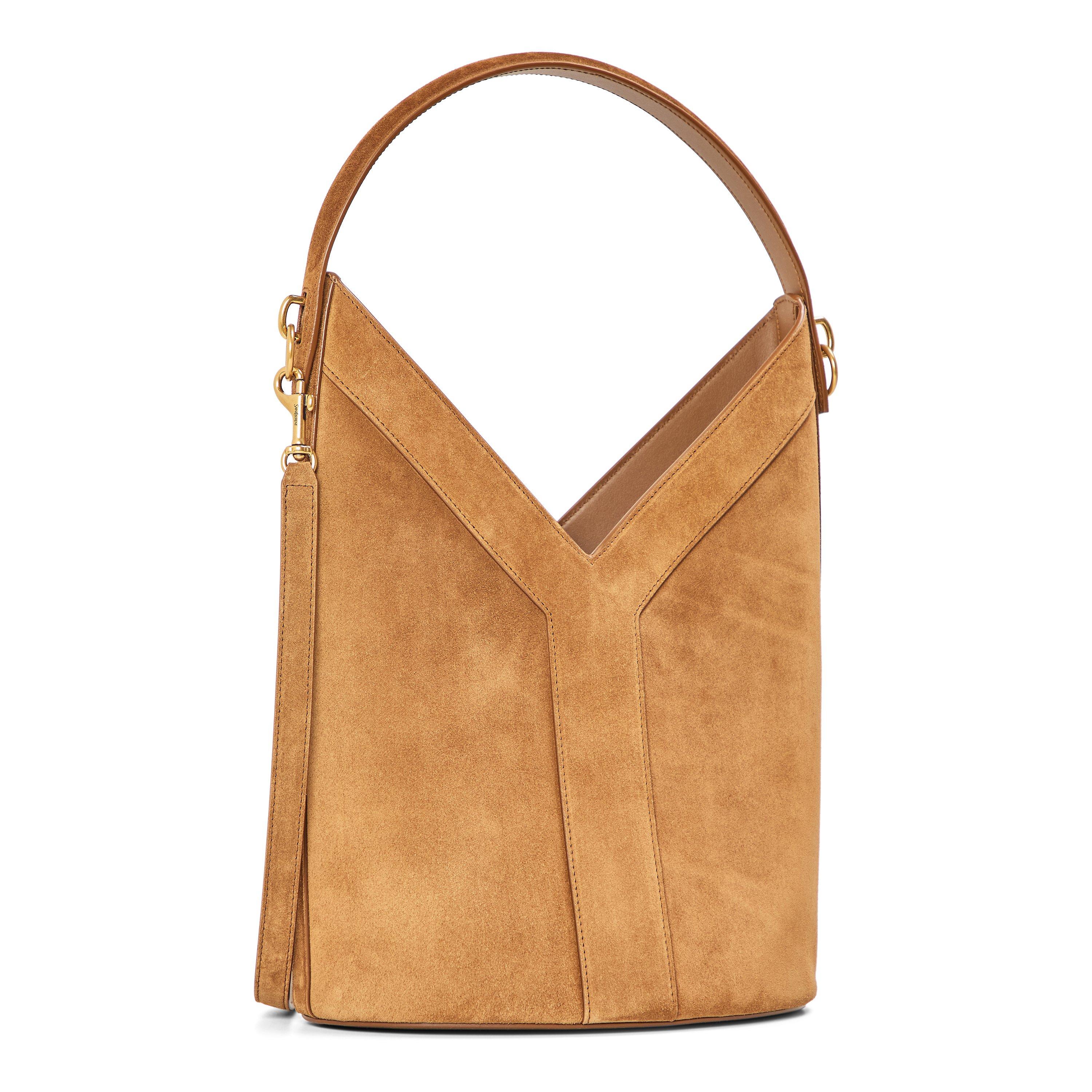 Saint Laurent Women's Y Suede Bucket Bag