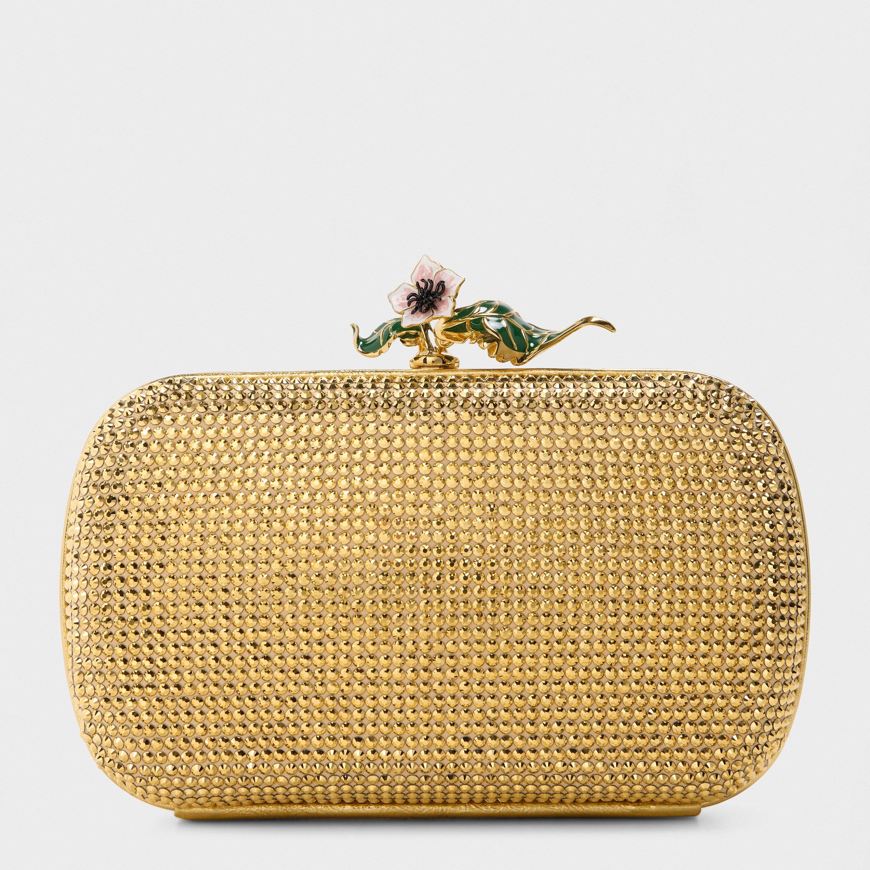Bottega Veneta Women's Hotfix Knot Embellished Leather Clutch Bag