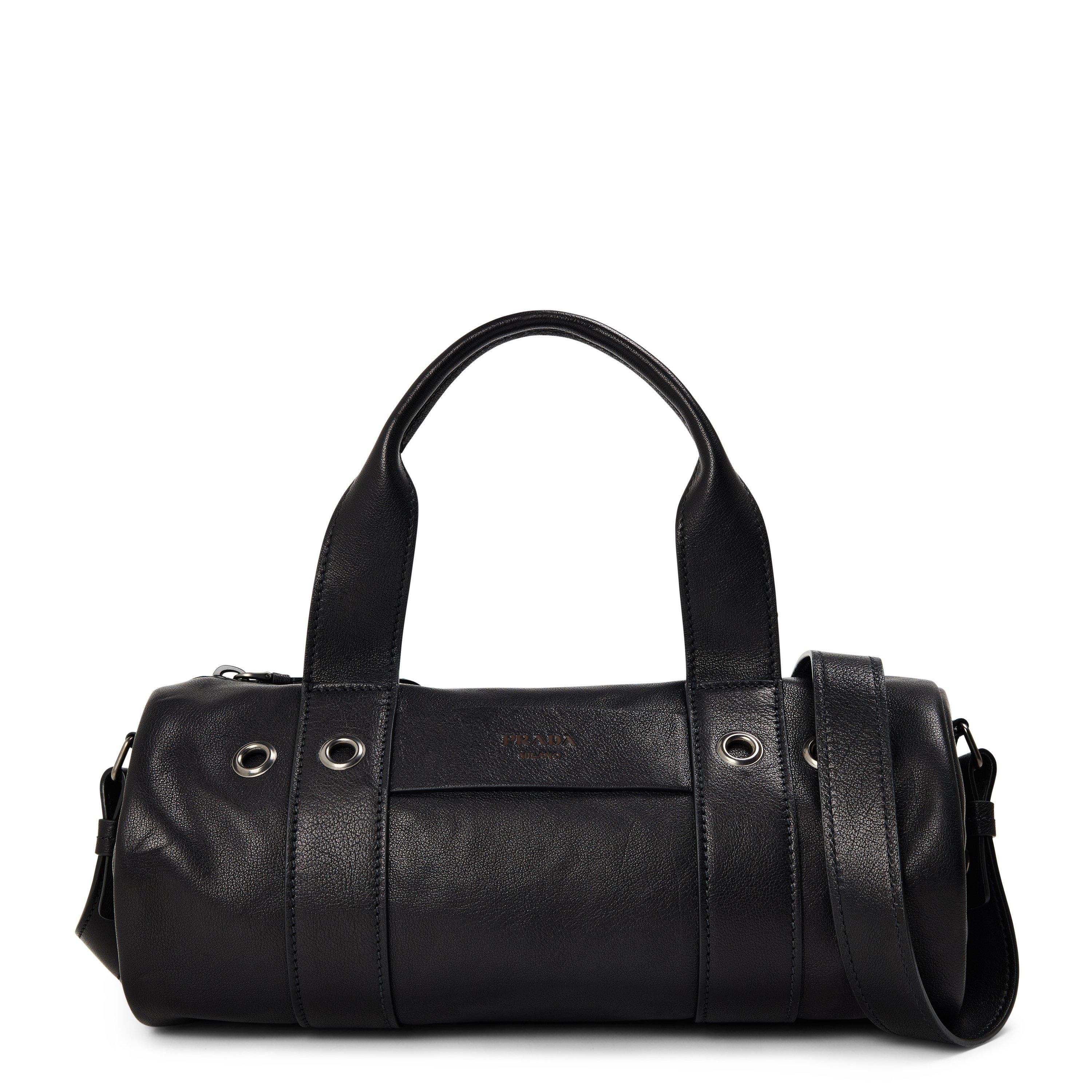 Prada Prada Route Large Leather Top Handle Bag