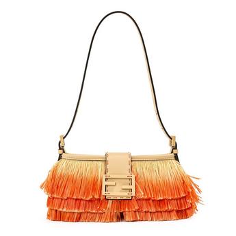 Women's Raffia Baby Shoulder Bag
