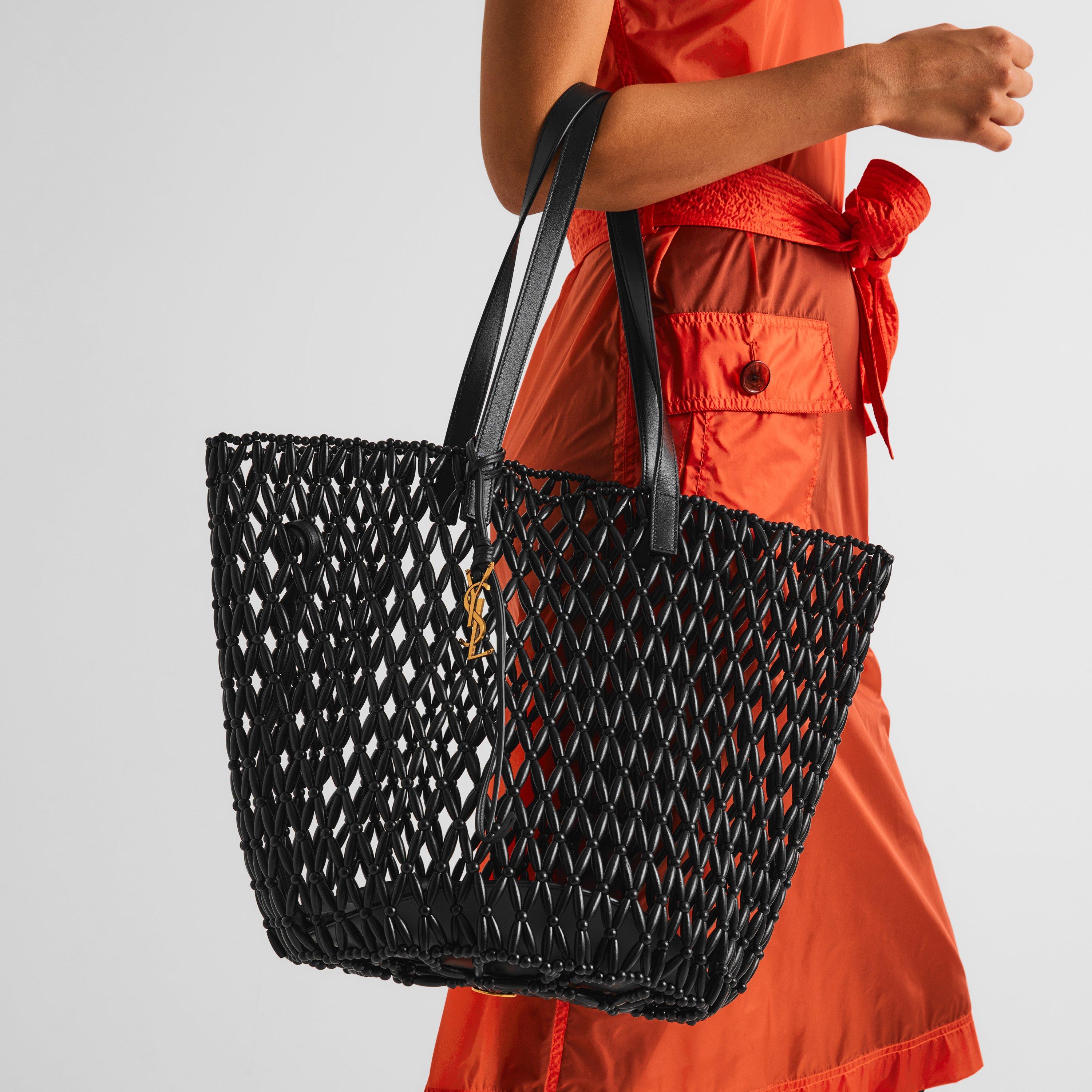 Saint Laurent Women's Beaded Panier Tote Bag