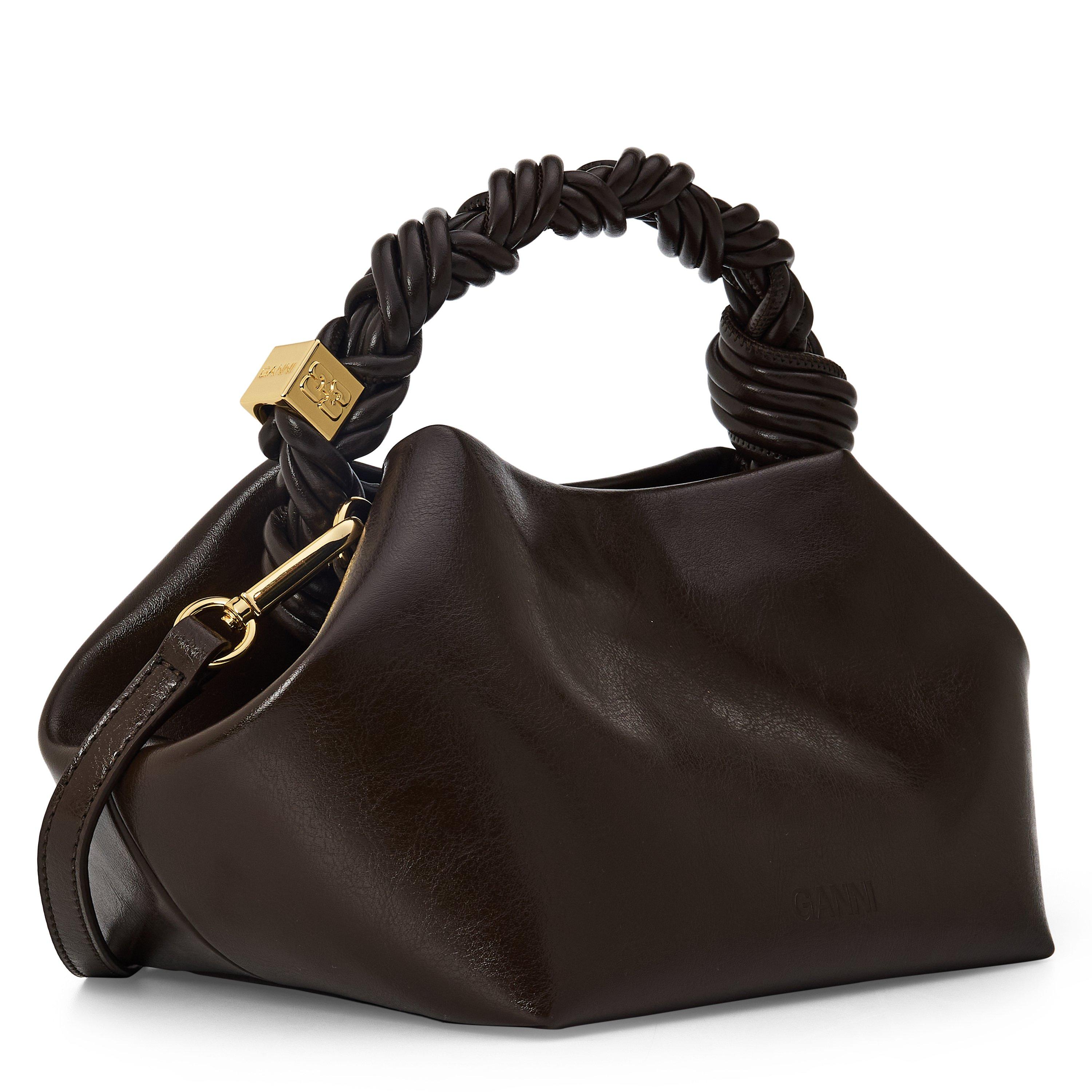 Ganni Women's Buckle Small Crinkle Hobo Bag