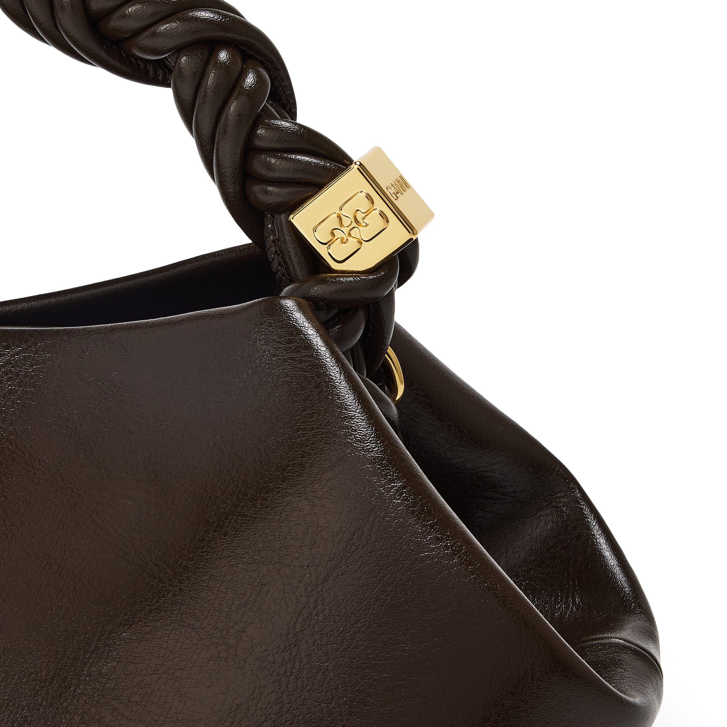 Ganni Women's Buckle Small Crinkle Hobo Bag