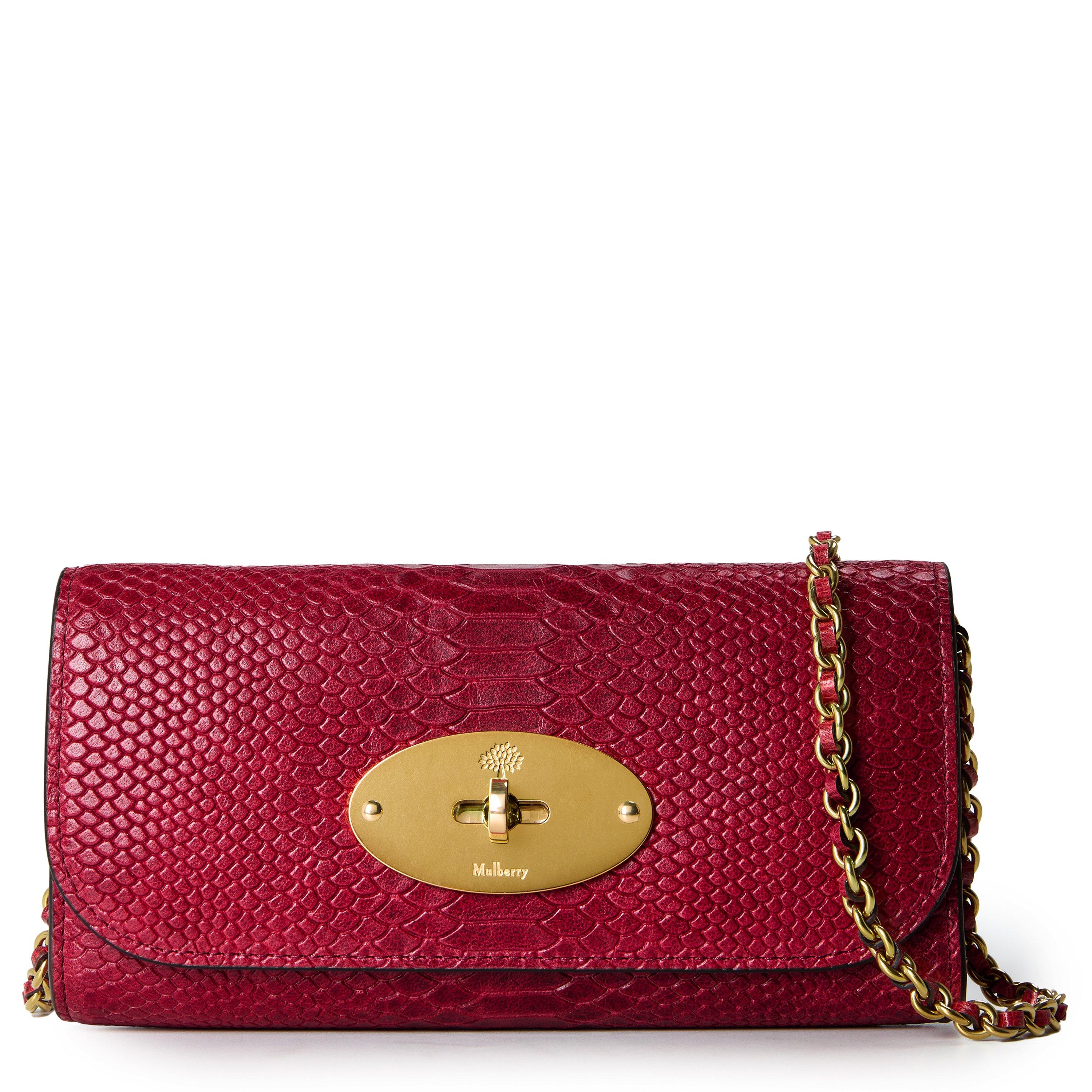 Mulberry Women's Lily Leather Wallet on Chain
