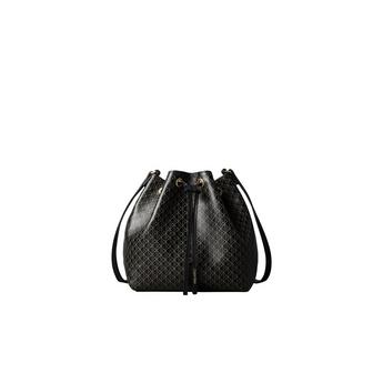Women's Emblem All-Over Print Drawstring Bucket Bag