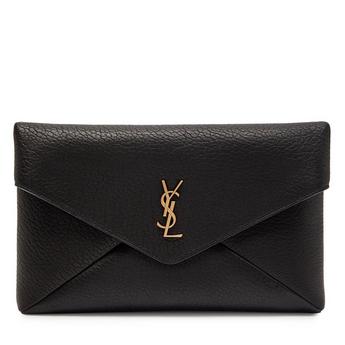 Women's Large Leather Envelope Pouch