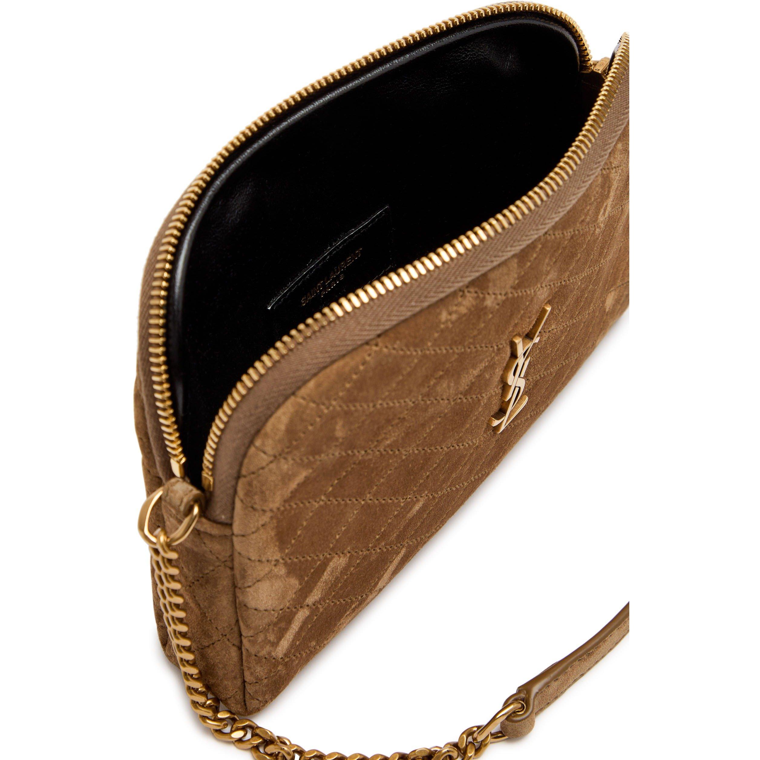 Saint Laurent HALF MOON GABY SUEDE CAMERA BA