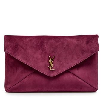Women’s Envelope Suede Wallet on Chain