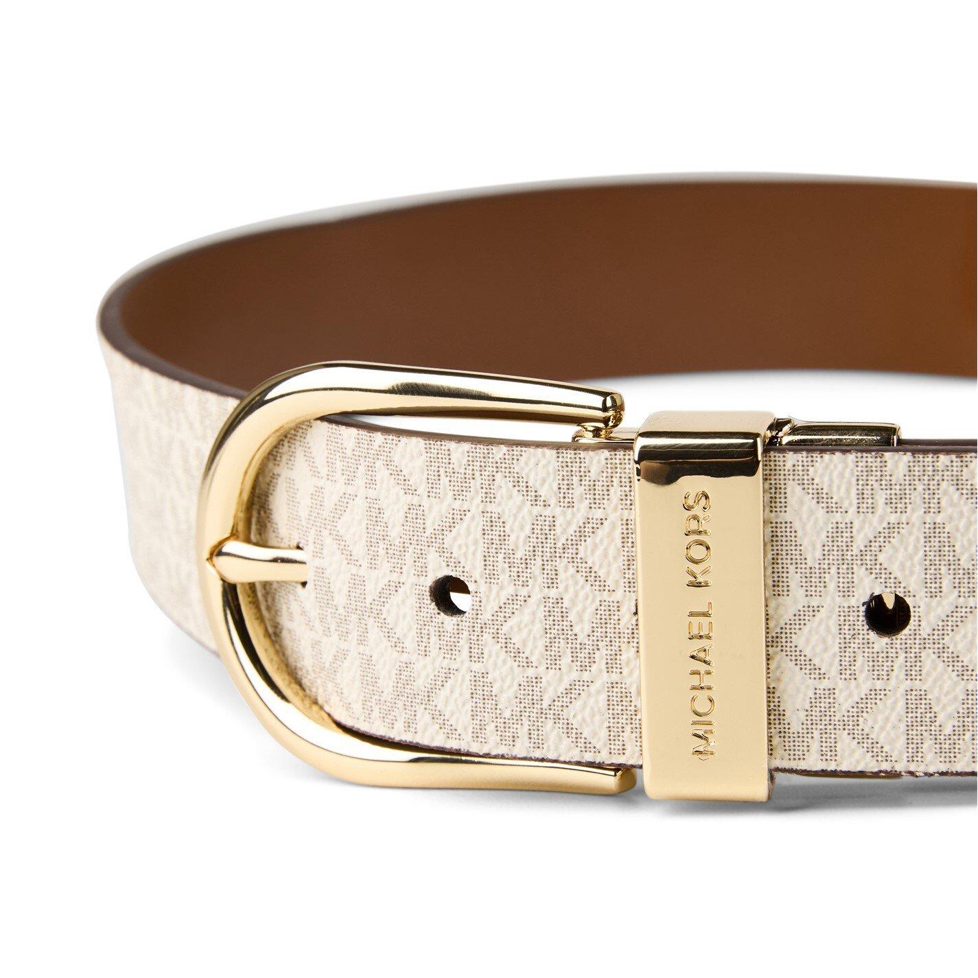 MICHAEL Michael Kors Leather Logo Belt