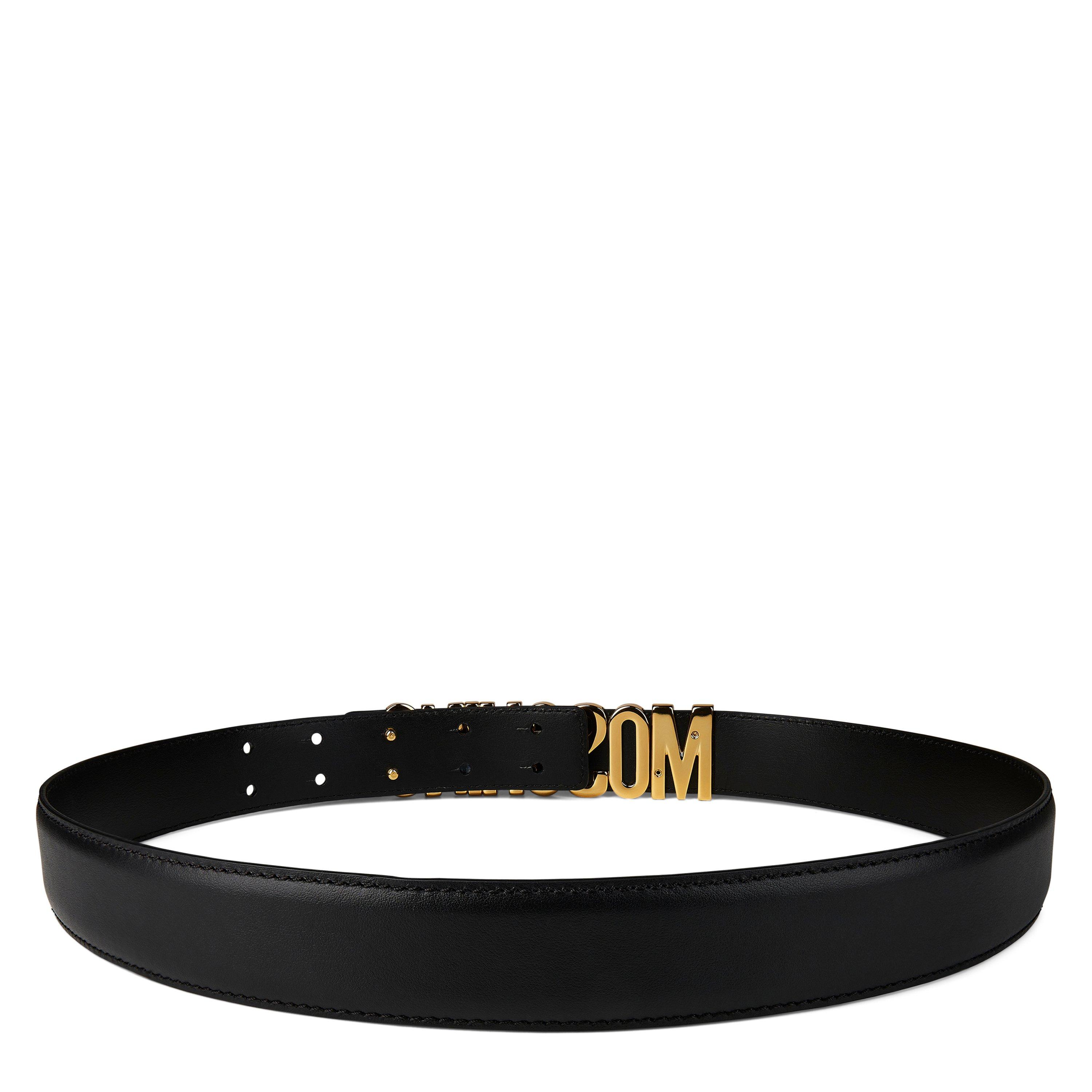 Moschino Women's Logo Leather Belt 4cm