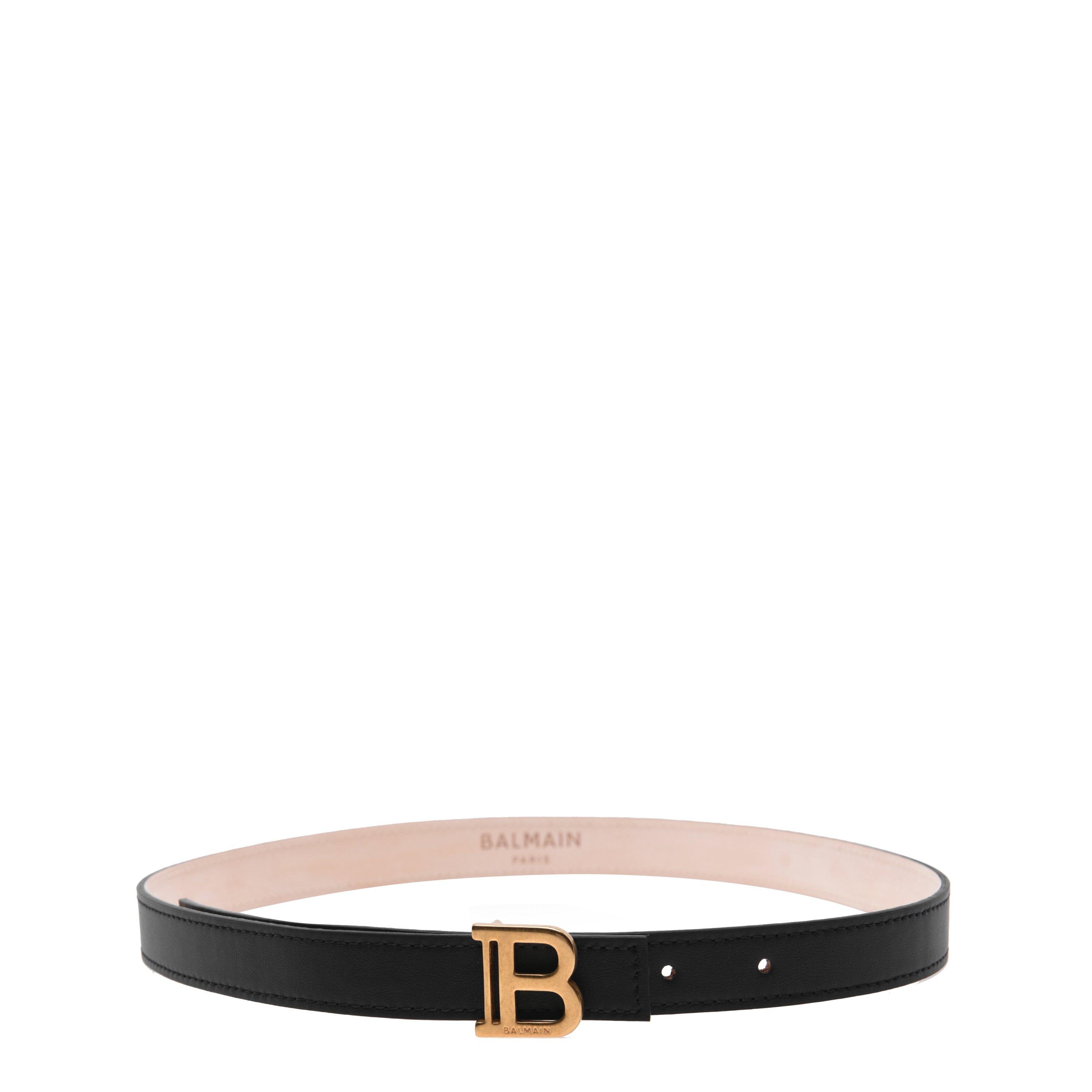 Balmain Women's B-Belt 2cm Reversible Leather