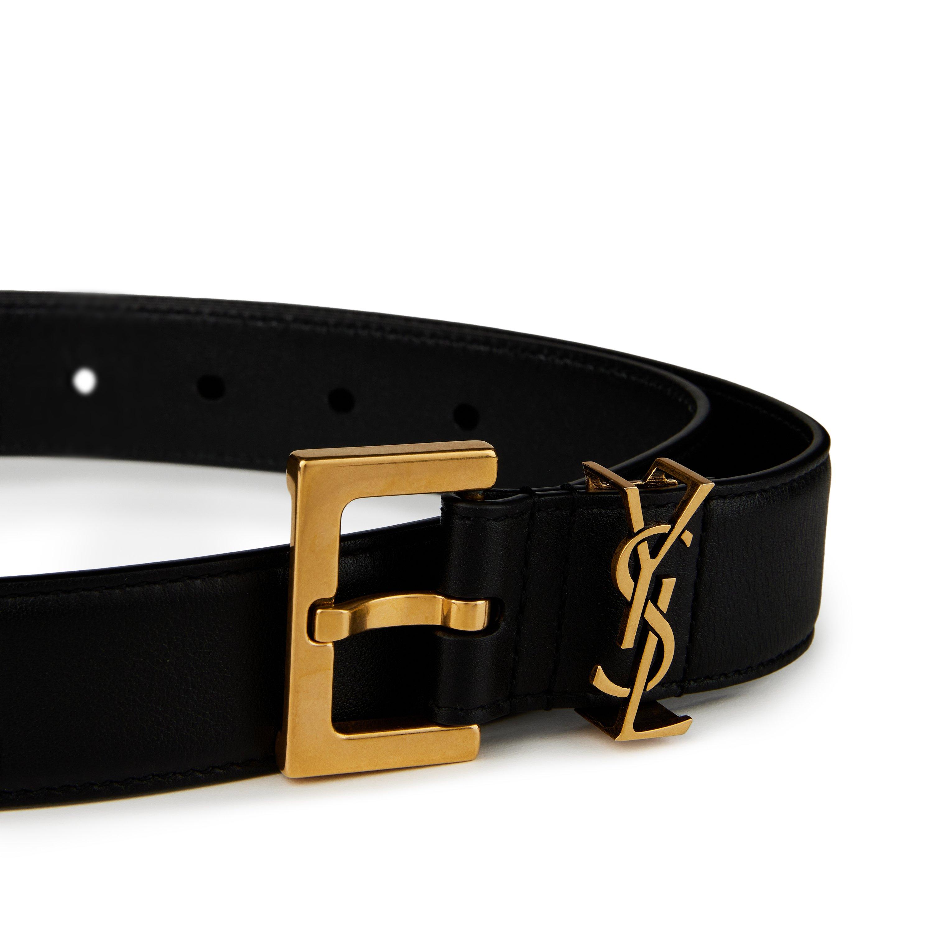 Saint Laurent Smooth Cassandre Belt
