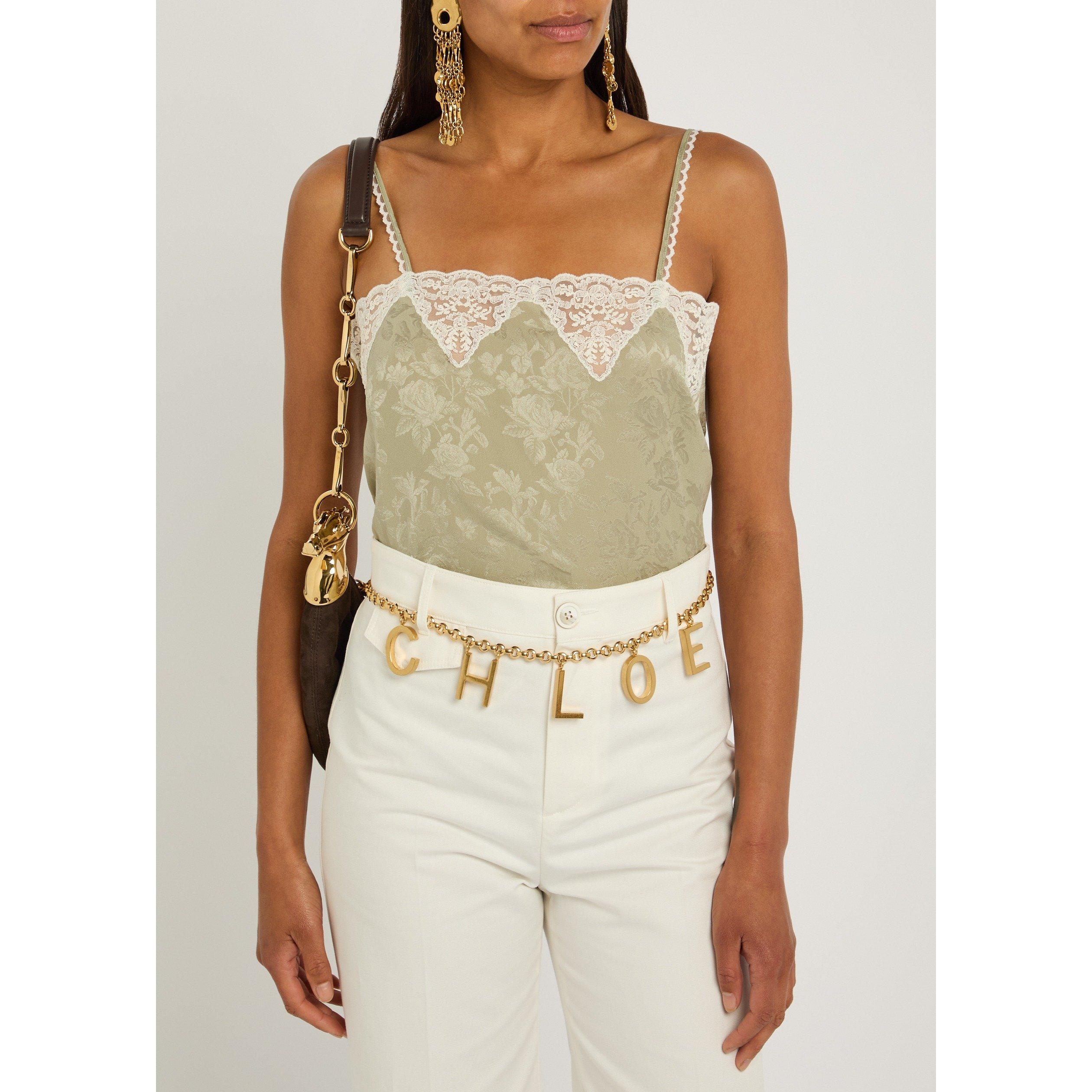 Chloe Women's Letters Metal Chain Belt