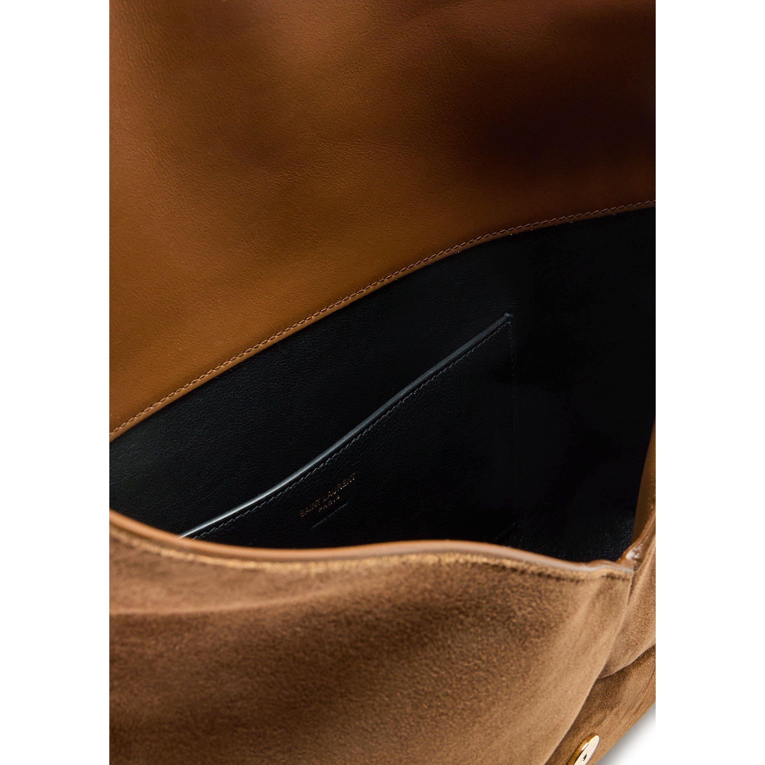 Saint Laurent SOFT LOGO ENVELOPE POUCH SUEDE