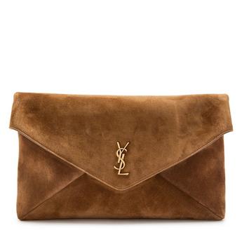 SOFT LOGO ENVELOPE POUCH SUEDE