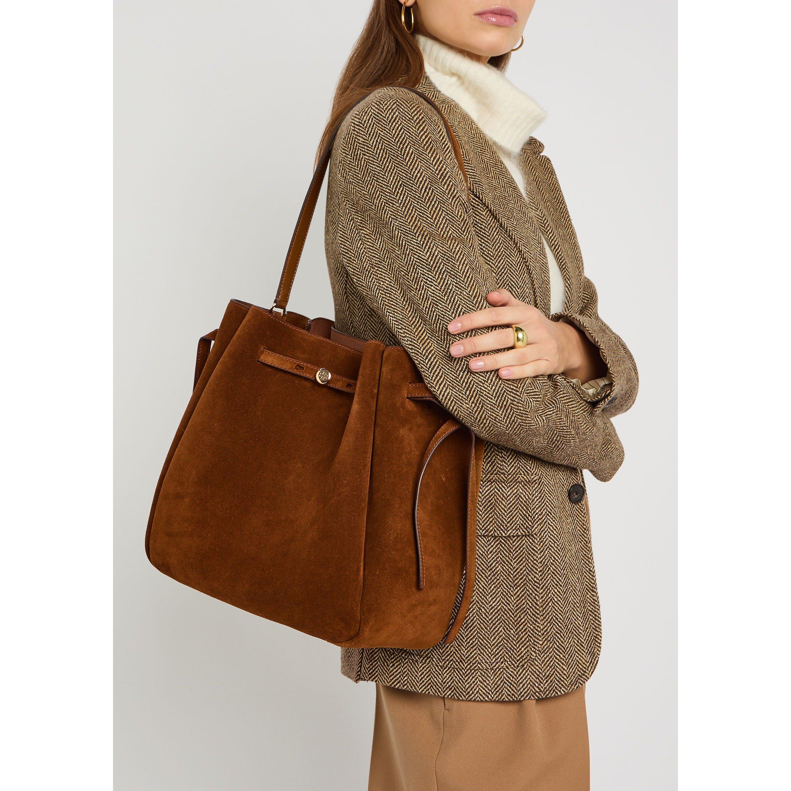 Tory Burch Romy Suede Large Bucket Bag