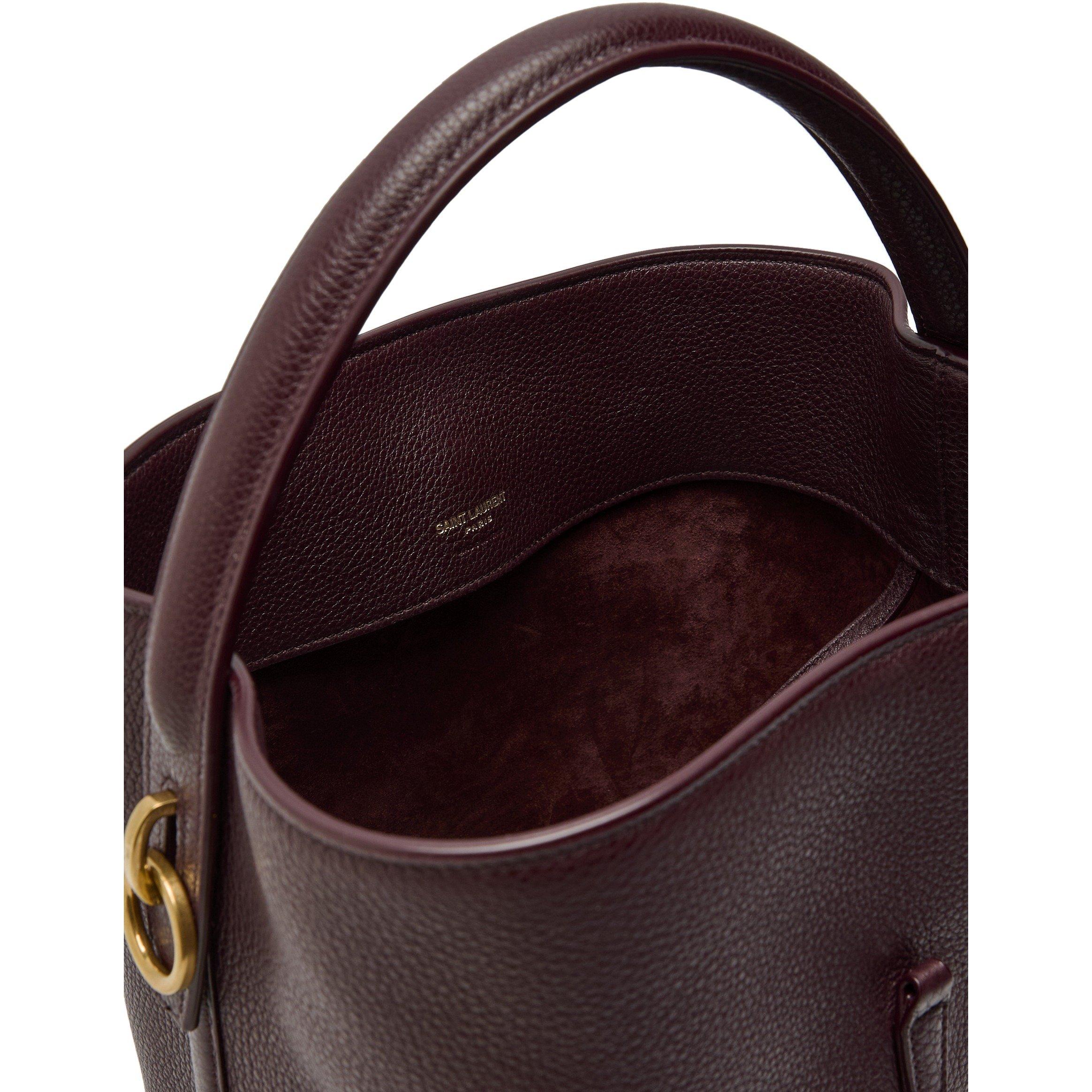 Saint Laurent LE 37 BUCKET GRAIN LEATHER