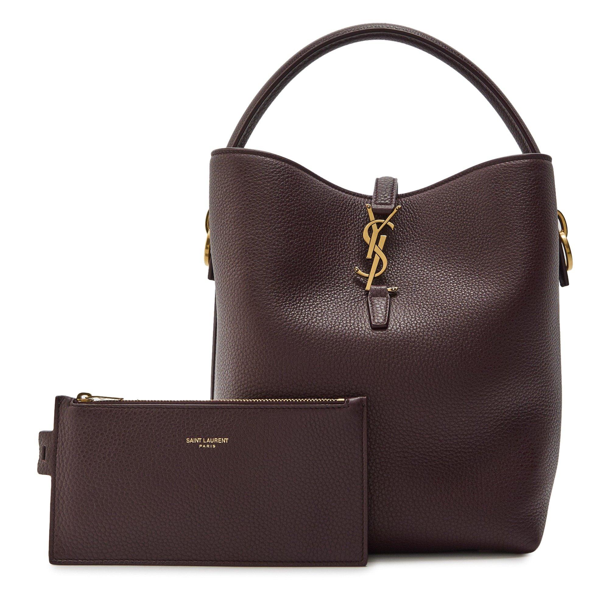 Saint Laurent LE 37 BUCKET GRAIN LEATHER