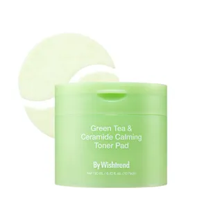 By Wishtrend Green Tea & Ceramide Calming Toner Pad